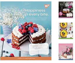 
Зошити учнівські 96 аркушів лінія. YES Desserts 5 шт. в упаковці