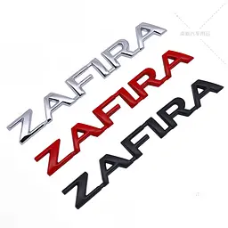 Емблема напис ZAFIRA Зафіра 145х18 мм Чорна (Завод) - мініатюра 3