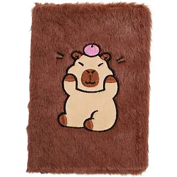 Блокнот плюшевий ZiBi Kids Line Capybara 2 А5 80 аркушів у клітинку, дизайн в асортименті (ZB.700016) - мініатюра 7