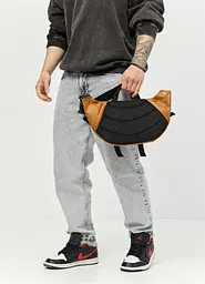 Велика чоловіча сумка бананка Sambag DynamicDart руда 38 × 21 × 7 см (80411121m) - мініатюра 7