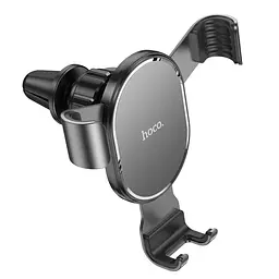 Автотримач для телефону HOCO CA56 Plus Armor metal gravity car holder чорний - мініатюра 2