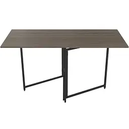 Стіл трансформер книга Панама Ferrum-decor 75x148x68 Чорний метал ДСП Дуб Сонома Трюфель 16 мм (FRD-106829)