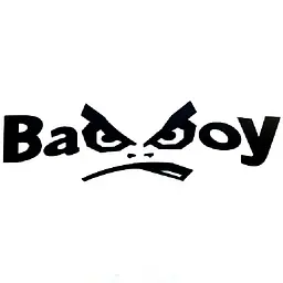 Наклейка на авто BADBOY 20x7 см Чорна