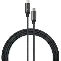 Дата кабель USB-C to USB-C 1.0m 100W E-Mark Chip Nylon Vinga (VCPCTC100BK)