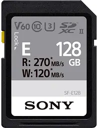 Sony Карта пам'яті 128GB SDXC C10 UHS-II U3 V60 R270/W120MB/s Entry