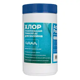 Active Pool Стабілізований хлор тривалої дії 1 кг, таблетки 200г 80085