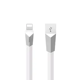 USB Cable Hoco X4 Zinc Alloy Rhombic Lightning White 1.2m
