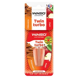 Ароматизатор для авто Winso Twin Turbo Apple & Cinnamon Яблуко та кориця подвійна капсула
