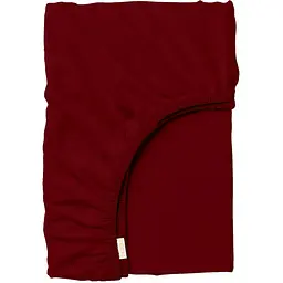 Простирадло Cosas на резинці в дитяче ліжечко 70х140 ruby, бордо (Ranfors_Bordo_70x140x12)