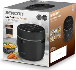 Рисоварка Sencor чорний 0.6 л 350 Вт (SRM0671BK) - мініатюра 16