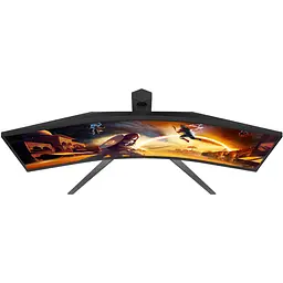 TFT 34" AOC CU34G4Z, WQHD, Fast VA, вигн., 240Гц, 2хHDMI, DP, USB-hub, HAS, чорно-червоний - мініатюра 8