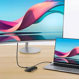 Хаб розгалужувач Baseus Lite Series Hub 5-in-1 Usb-C to 3xUsb-A + Usb-C + HDMI 0.2m (WKQX040001) - мініатюра 4