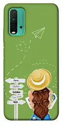 Чохол Demsky Travel girl для Xiaomi Redmi Note 9 4G / Redmi 9 Power / Redmi 9T