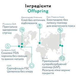 Підгузки-трусики Offspring Aquatic L (9-14 кг) 72 шт. (2уп. х 36 шт.) - мініатюра 5