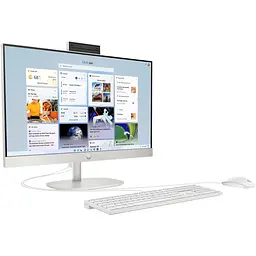 Моноблок HP 23.8 All-in-One 24-cr0004ua HD IPS/Ryzen 3 7320U/8GB/512SSD/UMA/DOS/White (9C9C4EA) - мініатюра 3