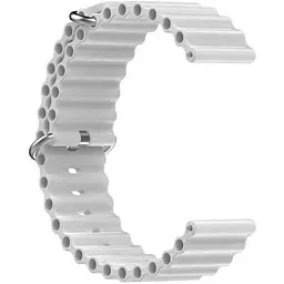 Універсальний ремінець для смарт-годинників Ocean Band 20mm Light Grey [122652] - мініатюра 2