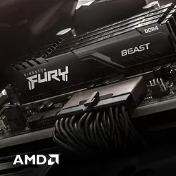 Модуль пам'яті для комп'ютера DDR4 16GB (2x8GB) 3600 MHz Fury Beast Black Kingston Fury (ex.HyperX) (KF436C17BBK2/16) - мініатюра 11
