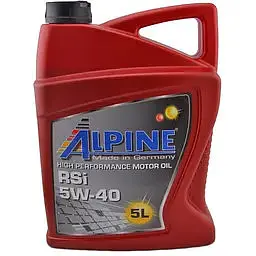 Олива моторна синтетична Alpine 5W-40 RSi Acea A3/B4-08 API SN/CF (!!!MB 229.5) 5 л (29727)