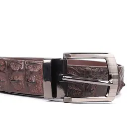 Ремінь чоловічий CROCODILE LEATHER 3,7х115 см acs0029608 - мініатюра 8