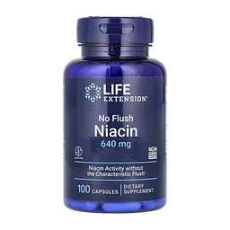 Вітамін B3 640 мг Life Extension (No Flush Niacin) - 100 капсул