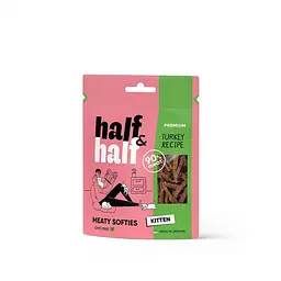 Ласощі для кошенят Half&Half м'ясні шматочки з індичкою 50 г (арт.31830)