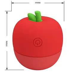 Кліторальний стимулятор Pretty Love Apple Secret Red, 12 licking settings - мініатюра 2