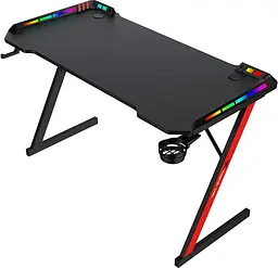 Геймерський стіл Xtrike Me DK-05 Gaming Desk RGB Llight Black (DK-05) - мініатюра 3