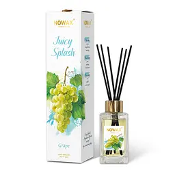 Аромадифузор з паличками Nowax Juicy Splash - Grapes 90мл(NX00173)