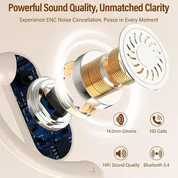 Навушники з відкритим вухом, бездротові навушники Bluetooth 5.4 з гачками для вух, стереонавушники з відкритим вухами 32H HiFi - мініатюра 4