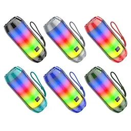 Акустична система Borofone BR25 Crazy sound colorful luminous чорна - мініатюра 6