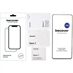 Захисне скло BeCover для Realme 12 5G 10D Black (712342) - мініатюра 2