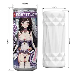 Мастурбатор Pretty Love Super Soft 3D Stimulating 9 см білий - мініатюра 4