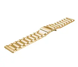 Металевий ремінець Primo для годинника Motorola Moto 360 2nd gen (46 мм) Gold - мініатюра 3