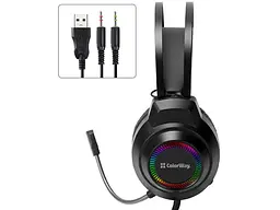 Навушники з мікрофоном ColorWay BlazeCore RGB Black (CW-HPG03BK) - мініатюра 2