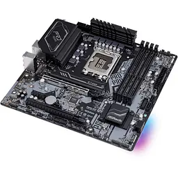 Материнська плата AsRock H670M PRO RS (H670M PRO RS) (Socket 1700, Intel H670, Micro-ATX) - мініатюра 2