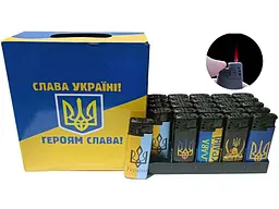 Запальничка SUNOPT пластикова Україна (турбо полум'я) 1308-9