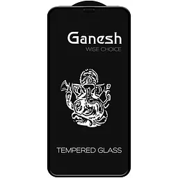Захисне скло Ganesh (Full Cover) для Apple iPhone 11 / XR (6.1) Чорний - мініатюра 2