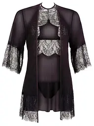 Комплект Cottelli Collection Lingerie Chemise Set XL чорний - мініатюра 6