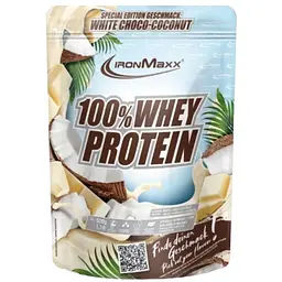 Протеїн IronMaxx 100% Whey Protein Білий шоколад-кокос 500 г