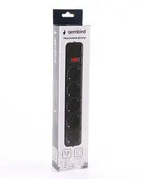 Мережевий фільтр Power Cube 5 розеток 1,8m Black (SPG5-G-6B) - мініатюра 2