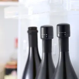 Вакуумна пробка для вина Semi Wine Stopper, Black - мініатюра 6