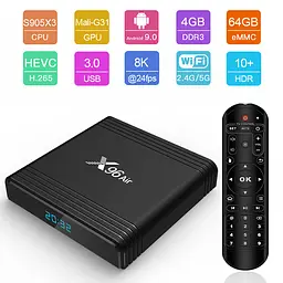 Android TV приставка Amlogic TV BOX X96 Air |S905X3, 4GB RAM, 32GB ROM| - мініатюра 2