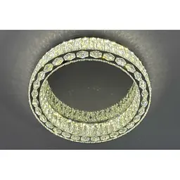 Люстра кришталева накладна Linisoln 3122-600 метал, скло, 60 см, 80 Вт, на планку 40*40