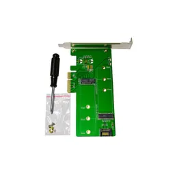 Контролер Maiwo Multi-Size PCIex4 & SATA to M.2 (M-Key or B-key) KT015 SSD (45774) - мініатюра 3