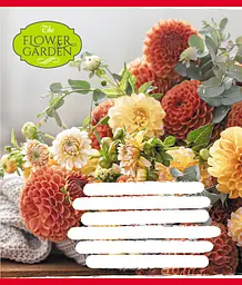 Зошит для школярів "The Flower Garden" Leader 024-590552K-4 у клітинку, 24 аркуші