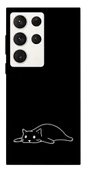TPU чехол Demsky Lazy cat для Samsung Galaxy S23 Ultra