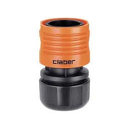 Конектор для поливального шлангу 3/4" з системою "Aquastop" Claber 9647