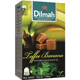 Чай черный Dilmah Toffee Banana 30 г (20 шт. х 1.5 г) (896871)