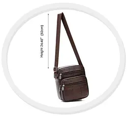 Чоловіча шкіряна сумка Vintage 16,5х19,5х6 см sum0012331 - мініатюра 2