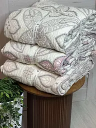Покривало євро двостороннє з багатошарового мусліну L&M Home Textiles 19952 200х220 см рожеве - мініатюра 2